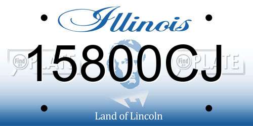 15800CJ Illinois License Plate