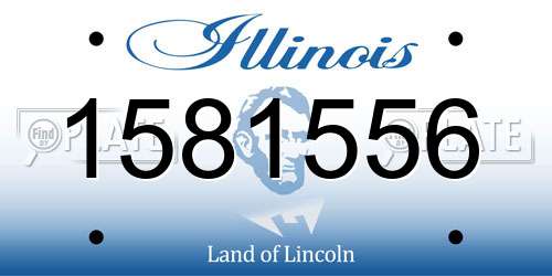 1581556 Illinois License Plate