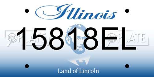 15818EL Illinois License Plate