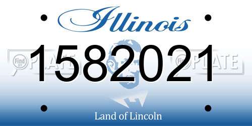 1582021 Illinois License Plate