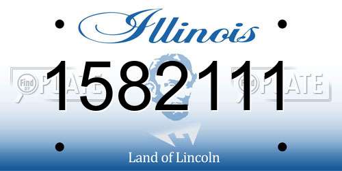 1582111 Illinois License Plate