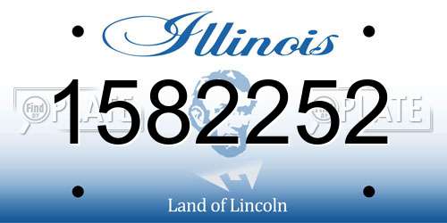 1582252 Illinois License Plate