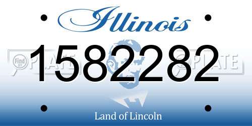 1582282 Illinois License Plate