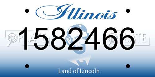 1582466 Illinois License Plate