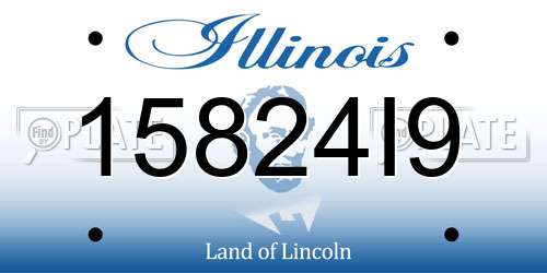 15824I9 Illinois License Plate