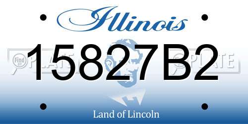 15827B2 Illinois License Plate