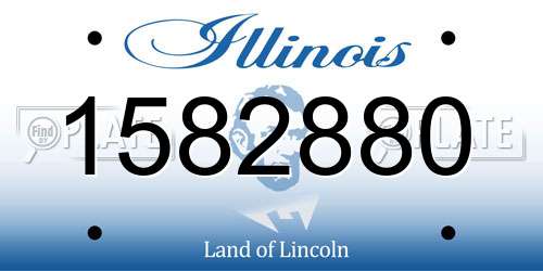 1582880 Illinois License Plate