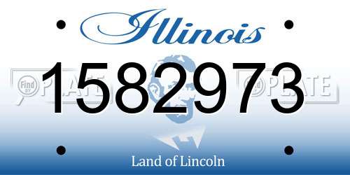 1582973 Illinois License Plate