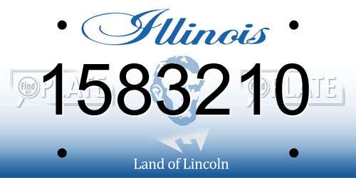 1583210 Illinois License Plate