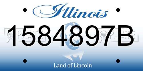 1584897B Illinois License Plate