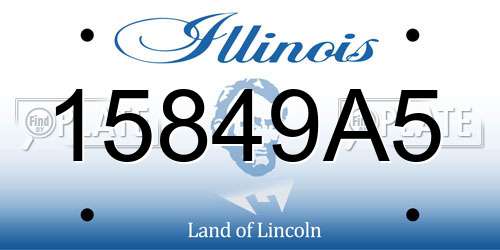 15849A5 Illinois License Plate