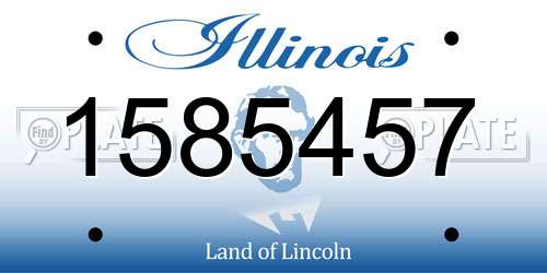 1585457 Illinois License Plate
