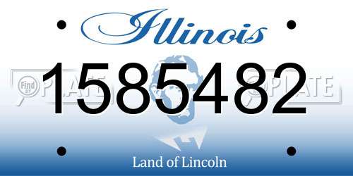 1585482 Illinois License Plate