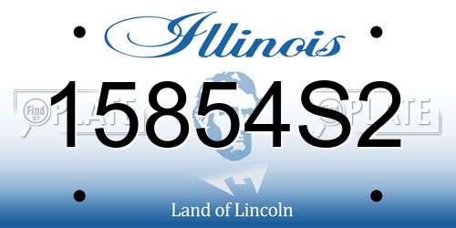 15854S2 Illinois License Plate