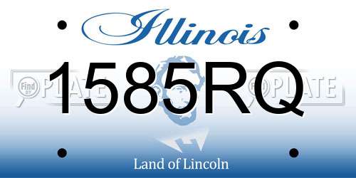 1585RQ Illinois License Plate