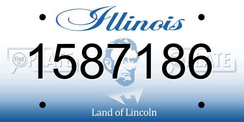 1587186 Illinois License Plate