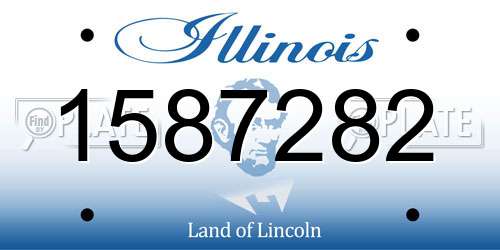 1587282 Illinois License Plate