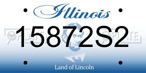 15872S2 Illinois License Plate