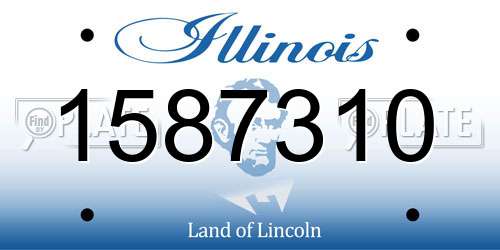 1587310 Illinois License Plate