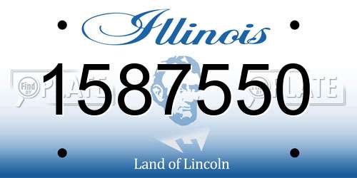 1587550 Illinois License Plate