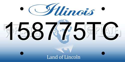 158775TC Illinois License Plate