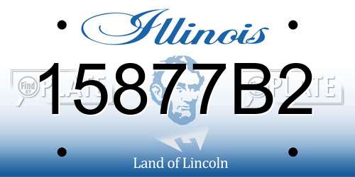 15877B2 Illinois License Plate