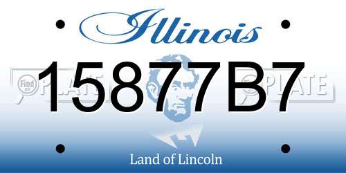 15877B7 Illinois License Plate