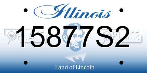 15877S2 Illinois License Plate
