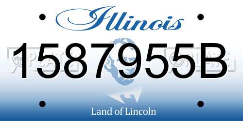 1587955B Illinois License Plate