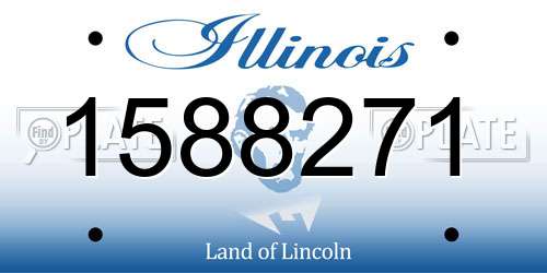 1588271 Illinois License Plate