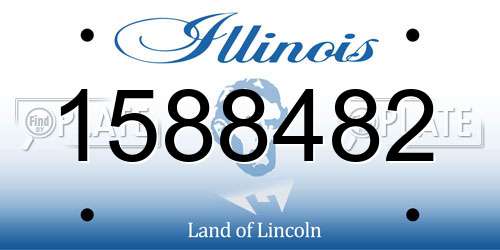 1588482 Illinois License Plate