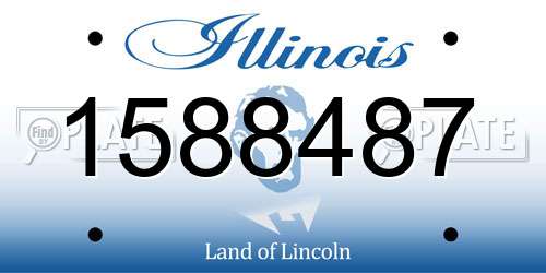 1588487 Illinois License Plate