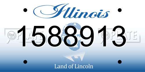1588913 Illinois License Plate