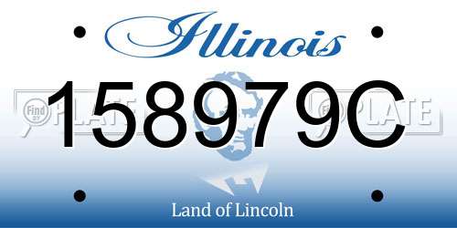 158979C Illinois License Plate