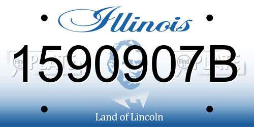 1590907B Illinois License Plate