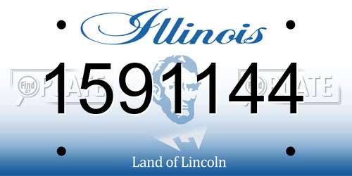 1591144 Illinois License Plate