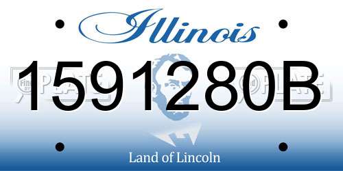 1591280B Illinois License Plate