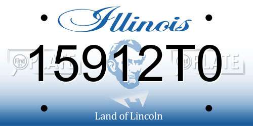 15912T0 Illinois License Plate