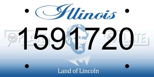1591720 Illinois License Plate