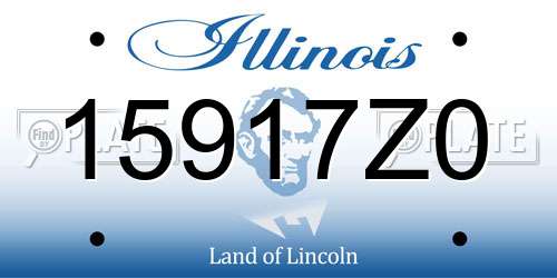 15917Z0 Illinois License Plate