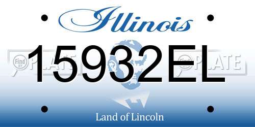 15932EL Illinois License Plate