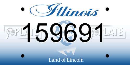 159691 Illinois License Plate