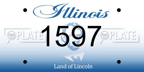 1597 Illinois License Plate
