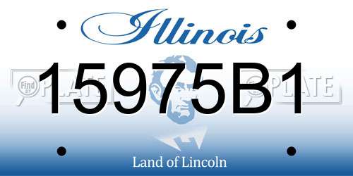 15975B1 Illinois License Plate