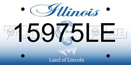 15975LE Illinois License Plate
