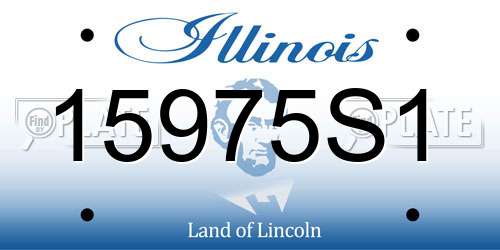 15975S1 Illinois License Plate