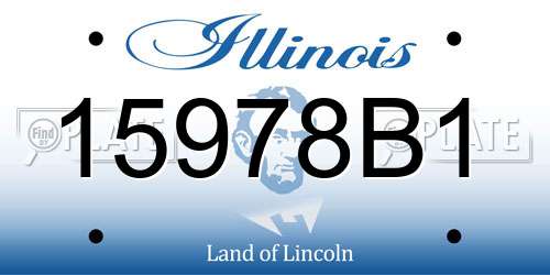 15978B1 Illinois License Plate