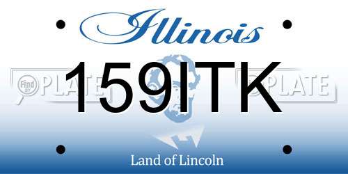 159ITK Illinois License Plate