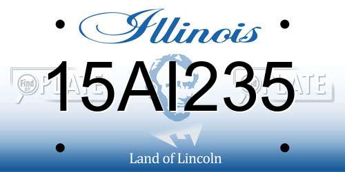 15AI235 Illinois License Plate