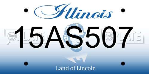 15AS507 Illinois License Plate